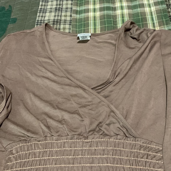 Brown plus size top - Picture 5 of 8